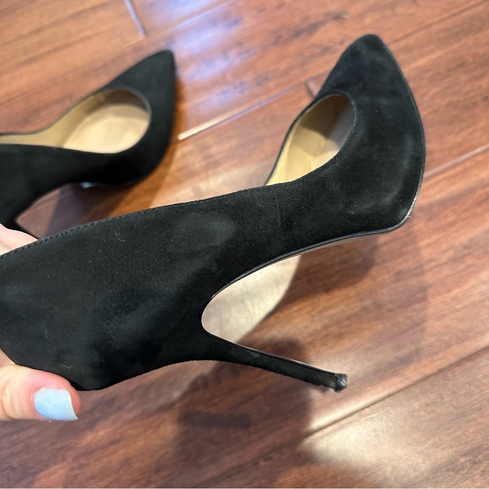 ALDO Black Genuine Suede Pumps with Original Box - Size 38 - Picture 8 of 16